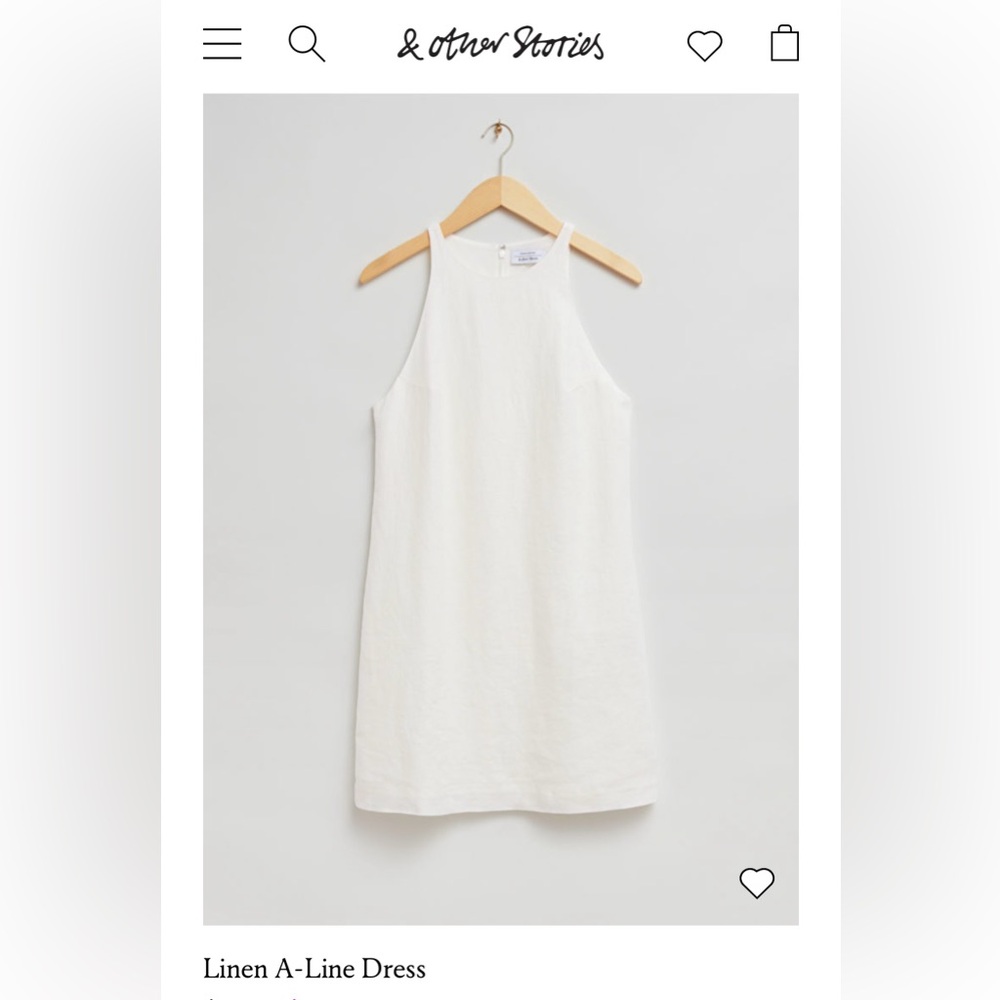 Linen A-Line Dress / never worn